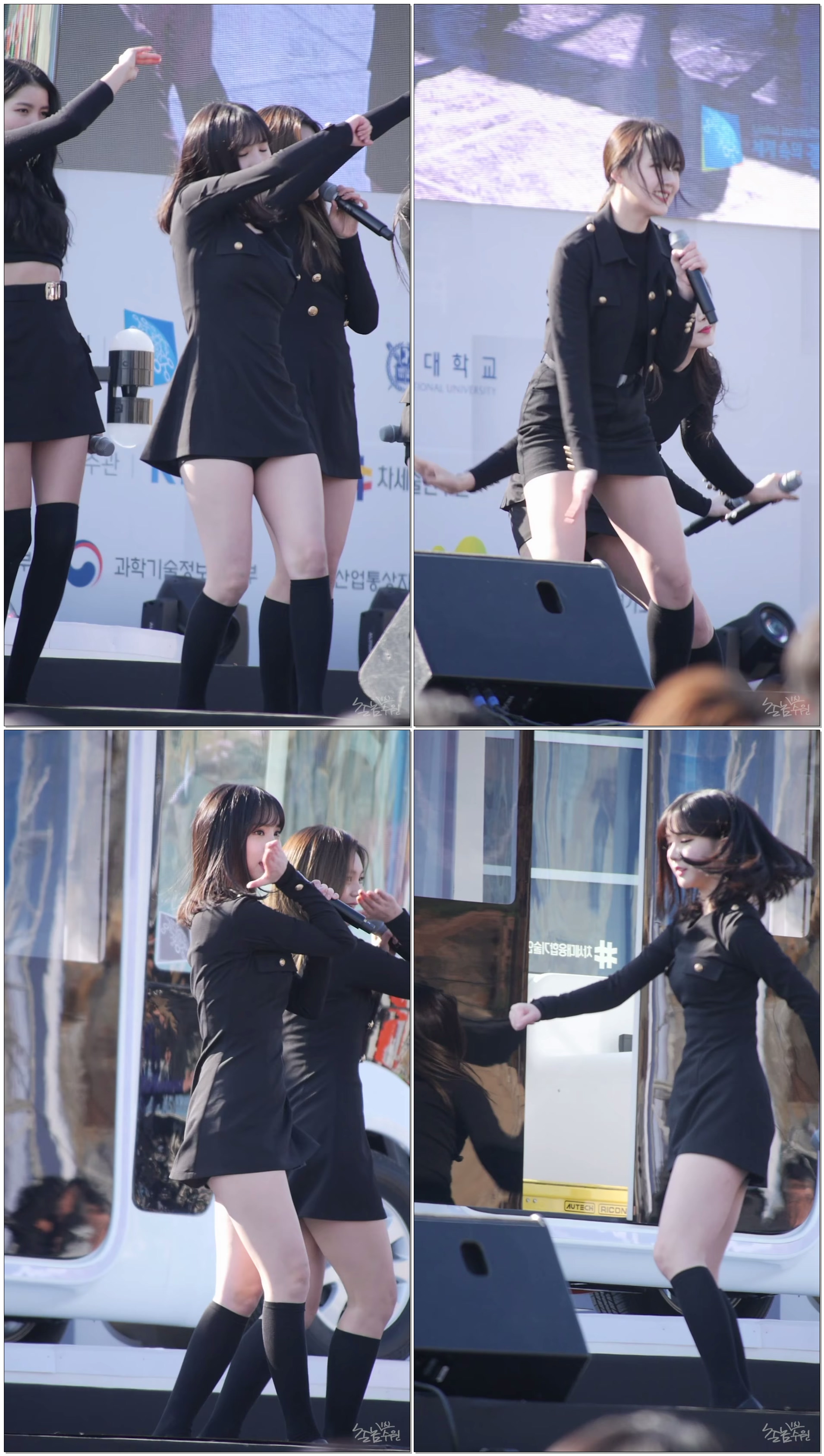 171116 여자친구 (GFRIEND) - 귀를 기울이면 (LOVE WHISPER) (은하) 직캠 by 수원촌놈 [판교 자율주행모터쇼]