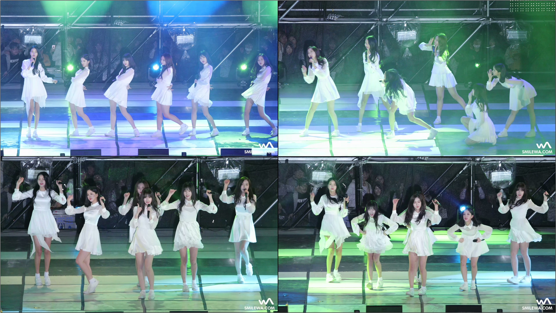 171021 여자친구 (GFRIEND) '귀를 기울이면' ft. 은하 꽈당 4K 직캠 @평창 올림픽 응원 페스티벌 4K Fancam by -wA-