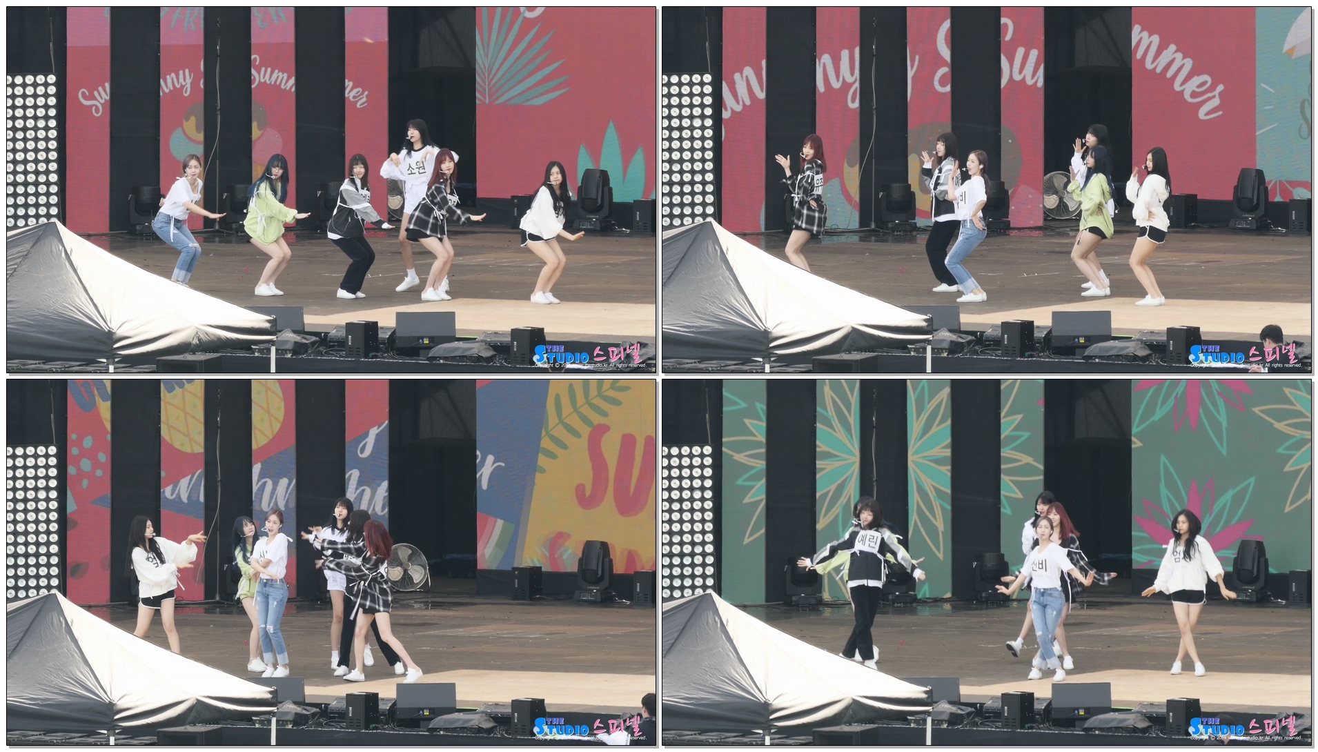 180723 여자친구 GFRIEND 여름여름해 Sunny Summer 사복 리허설 Rehearsal 4K 직캠 @ 울산 서머페스티벌 음악중심 by Spinel