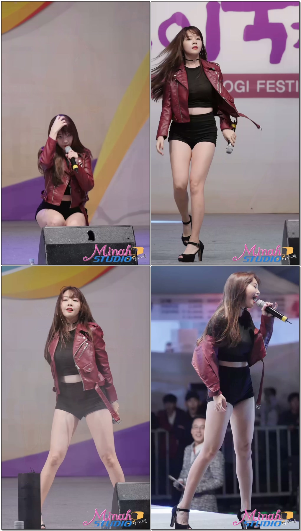 161003 안성 바우덕이 축제 걸스데이 (Girl's Day) 민아 (Minah) 직캠 기대해 Expect by Spinel