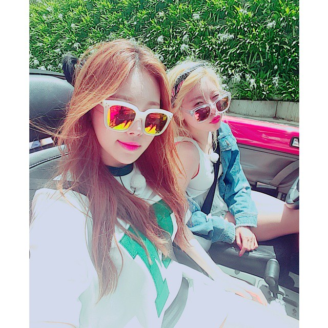 유라(걸스데이) 150611 인스타그램 - 운전하는뇨자