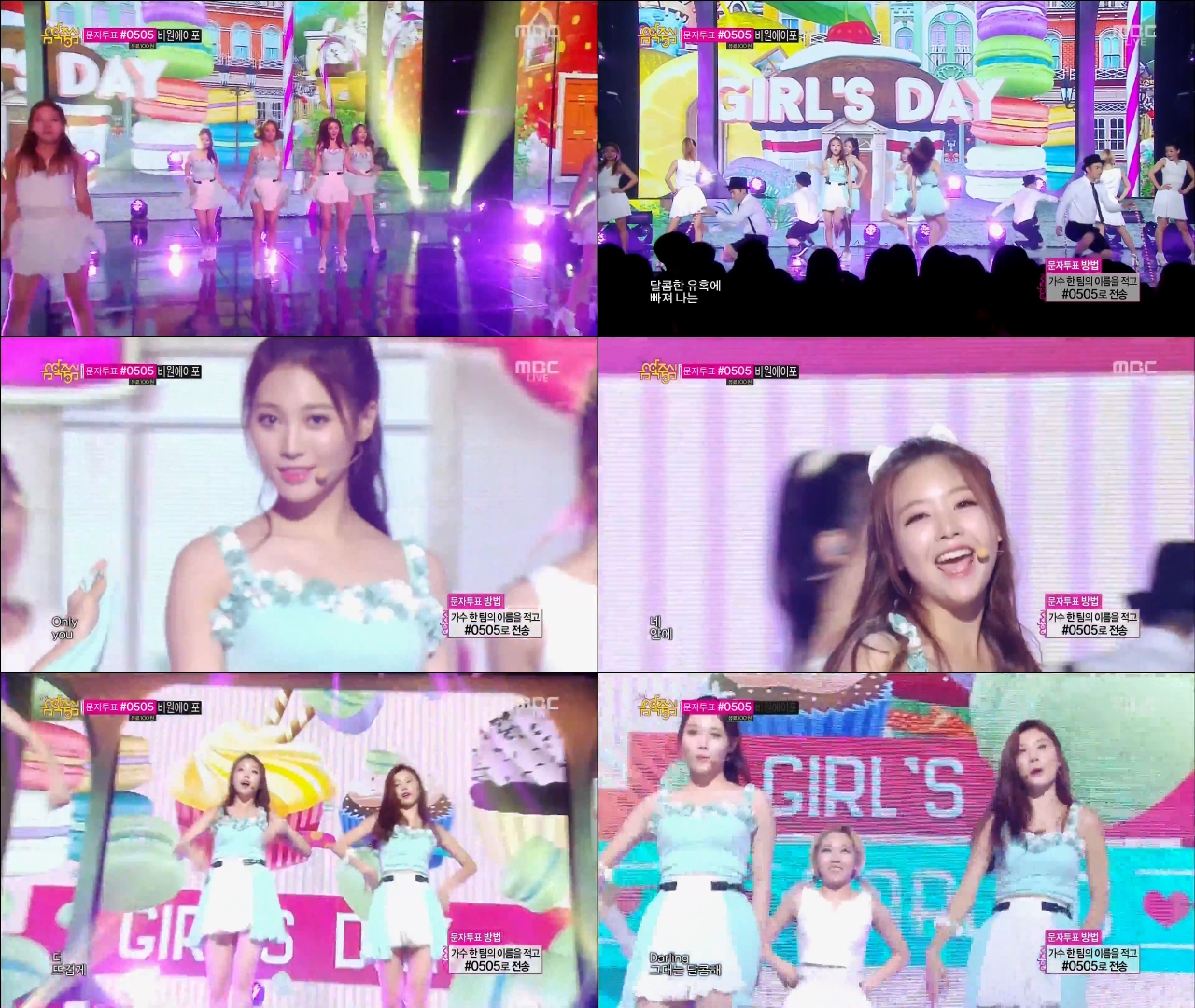 140726 Girl's Day(걸스데이) - Darling @ Music Core