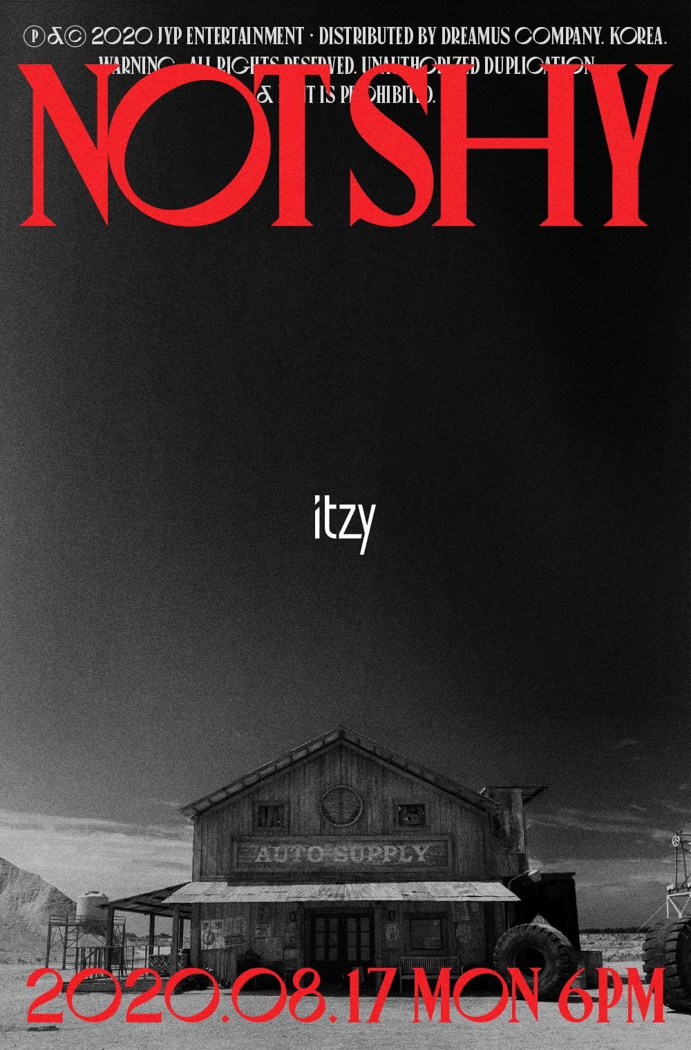 있지 ITZY <Not Shy> 8월 17일 컴백 포스터