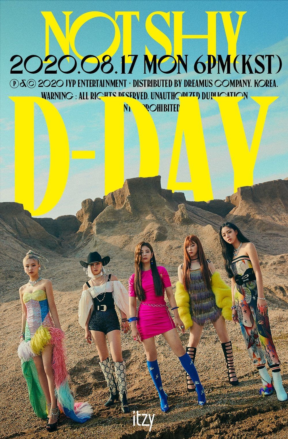 ITZY <Not Shy> D-DAY POSTER TITLE TRACK “Not Shy”