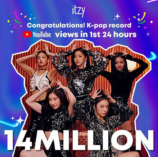 ITZY (있지) 데뷔곡 24시간 조회수