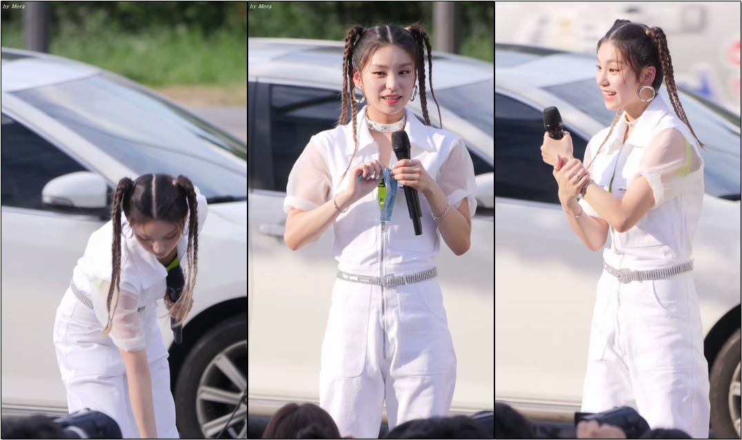 190810 #있지 (#ITZY) 팬미팅도중 믿지에게 쿨패치 선물받은 [#예지] #YEJI #직캠 #Fancam (쇼! 음악중심 미니 팬미팅)