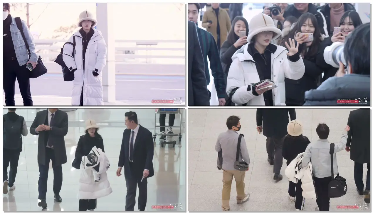 181207 홍콩 콘서트 공항 출국 아이유 IU 4K 60P 직캠 @ 인천공항 by Spinel