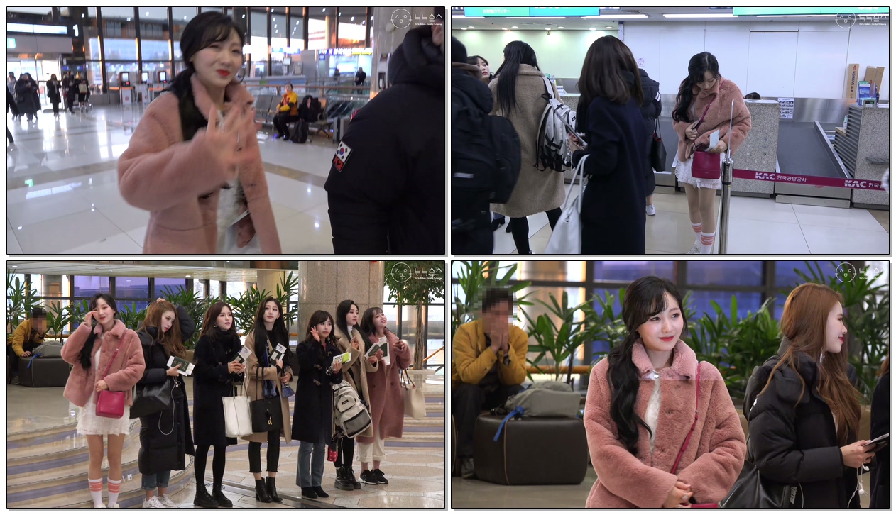 190125 러블리즈(Lovelyz) 출국 직캠(Fancam) @김포국제공항(Gimpo Airport)