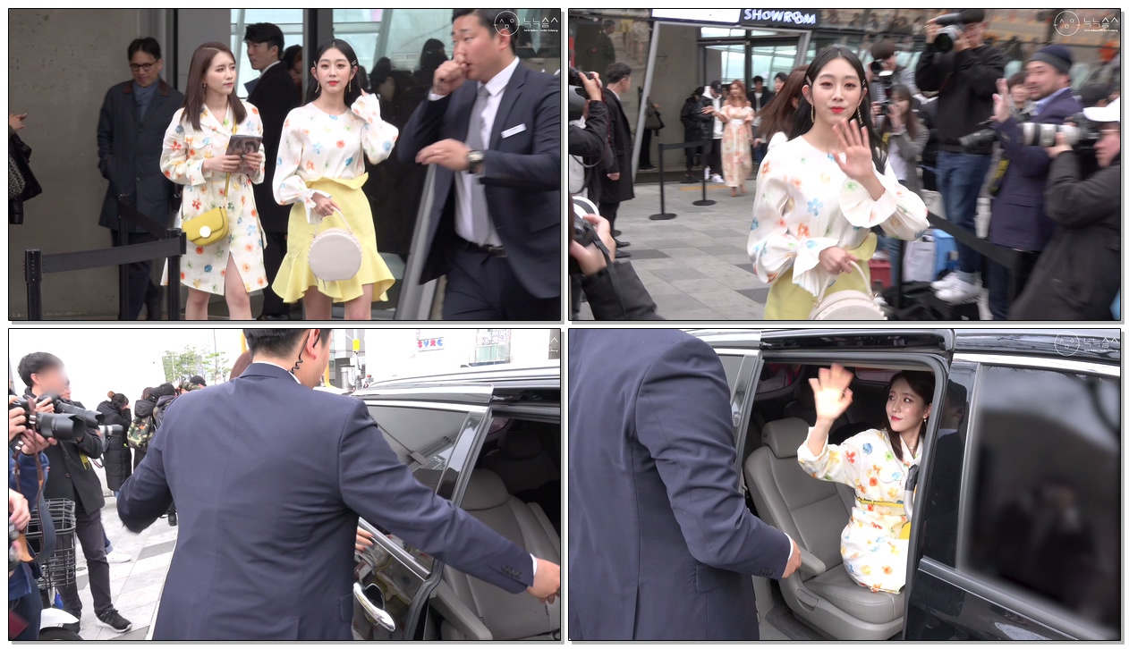 190321 #러블리즈(#Lovelyz) #서지수(SeoJisoo) #Jin(#박명은) 퇴근 직캠(Fancam) @서울패션위크 블리다