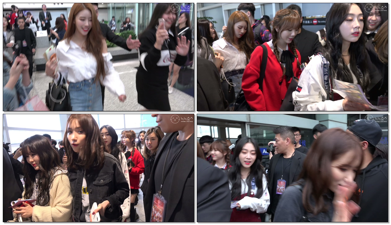 190323 #러블리즈(#Lovelyz) 입국 직캠(Fancam) @홍콩국제공항(Hongkong Airport)
