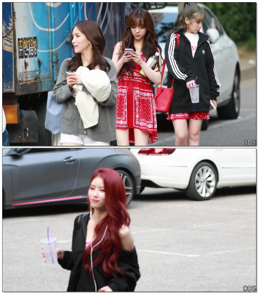 190614 #러블리즈(#Lovelyz) #케이(#Kei) #류수정 - KBS 뮤직뱅크 퇴근길