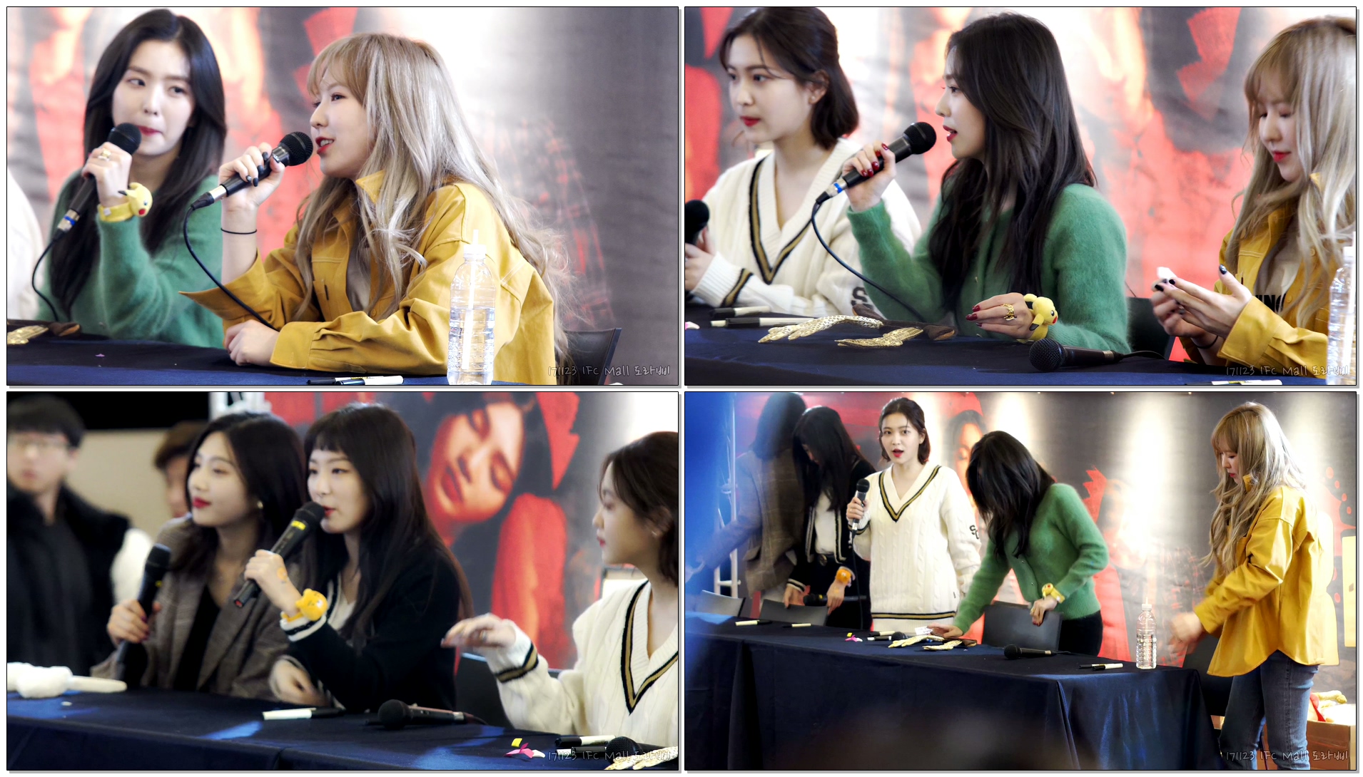 171123 레드벨벳 (Red Velvet) 끝인사 직캠 By 도라삐 @ 여의도 IFC 몰, 팬사인회