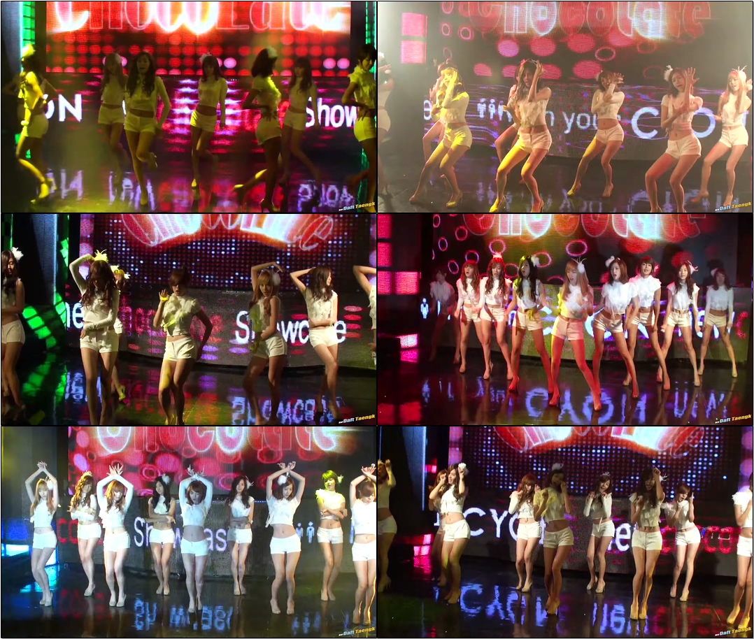 091015 #소녀시대 Girls' Generation 'Chocolate Love' 직캠 @초콜릿폰 쇼케이스