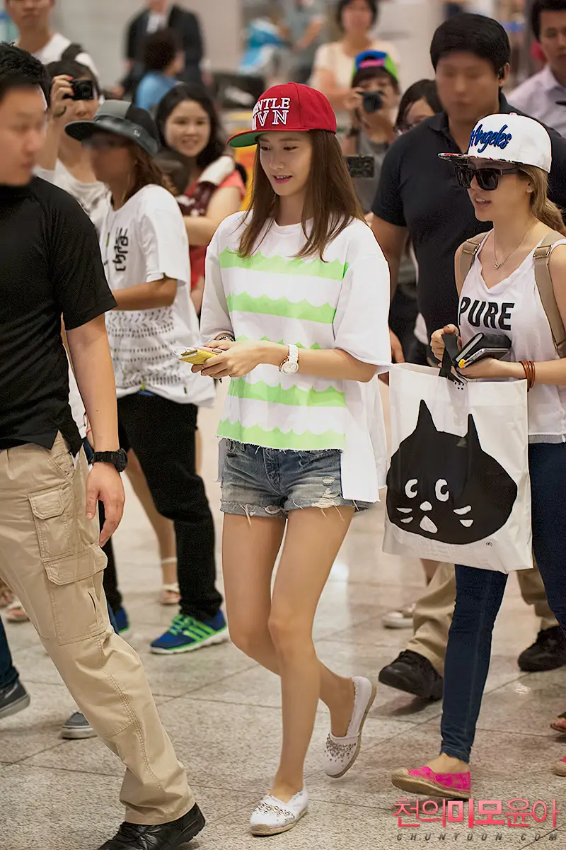 130722 인천공항 입국 윤아 직찍 by. 천의미모윤아