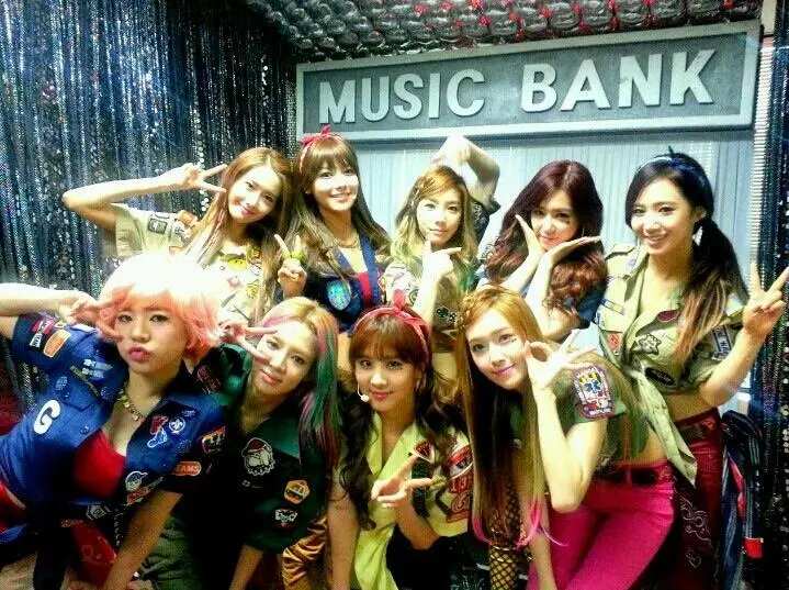 130104 소녀시대 뮤뱅 대기실 @ KBSMusicBank