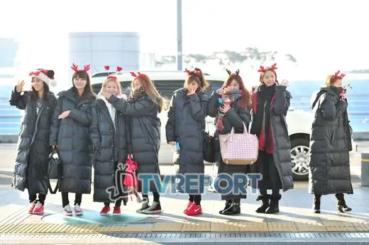 루돌프 소녀시대.jpg [12월 24일 인천공항 출국 기사 사진모음]