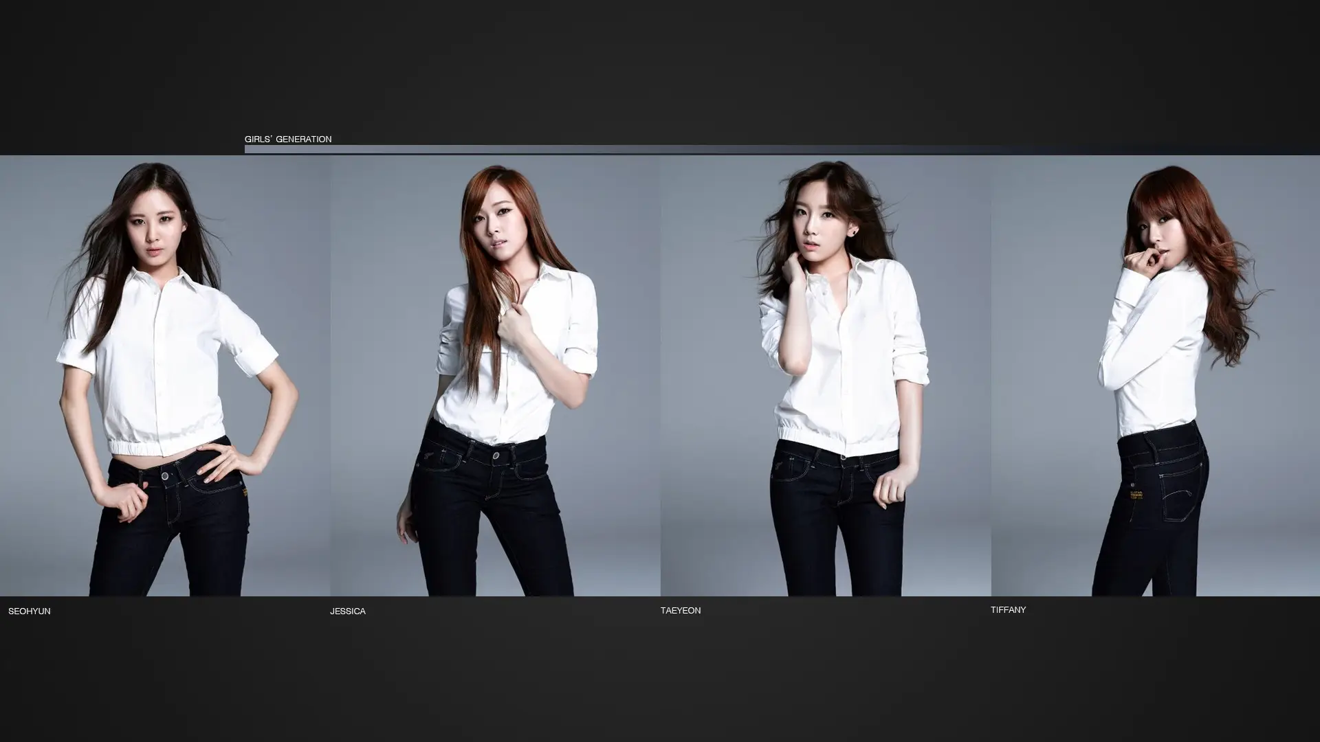 [G-Star Raw.jpg] 소녀시대 화보, 청순미로 살아남은 유일한 걸그룹 포스