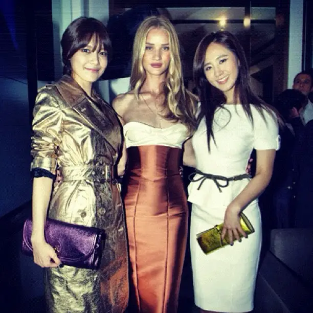 SNSD_수영&유리 with 로지 헌팅턴 휘틀리(Rosie Huntington Whiteley)