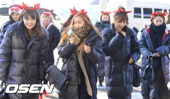 루돌프 소녀시대.jpg [12월 24일 인천공항 출국 기사 사진모음]