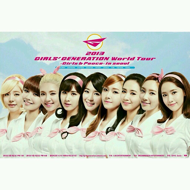 2013 Girls' Generation World Tour -Girls&Peace- starts off this weekend in SEOU