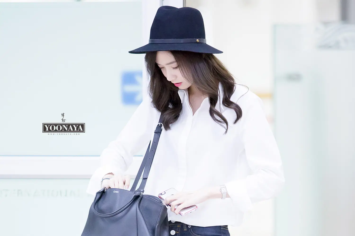 150922 김포공항 입국 윤아 직찍 by 윤아야닷컴