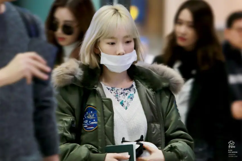 160201 ICN 입국 태연 직찍 by.쪼꼬미