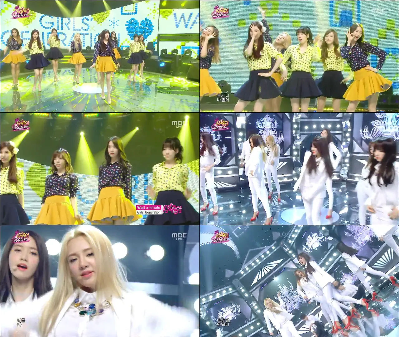 [140308 음악중심] 소녀시대- Wait a Minute + Mr.Mr.