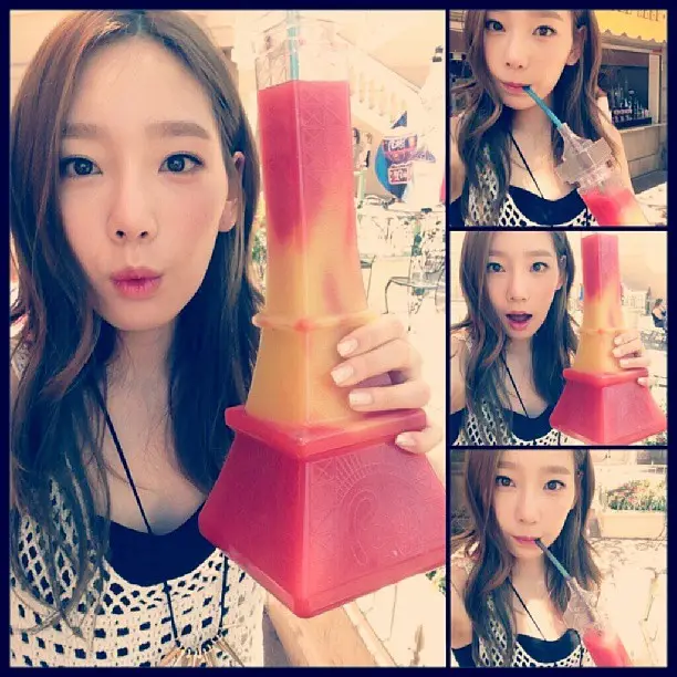 130815 태연 인스타그램 업뎃 - Strawberry + Lemon !!