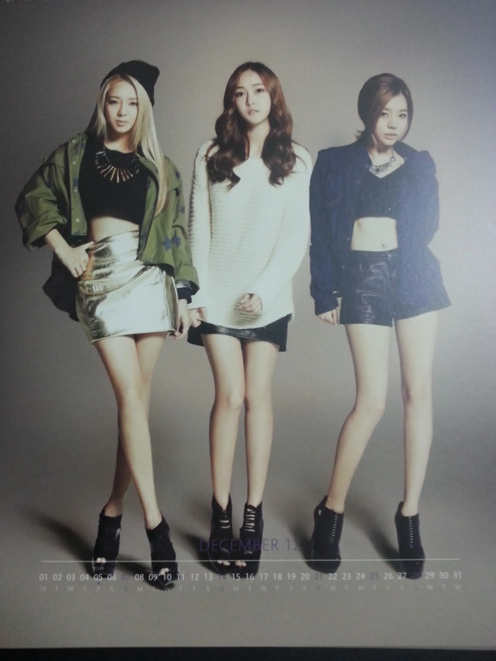 소녀시대 2014 Season's Greetings 달력 스캔본