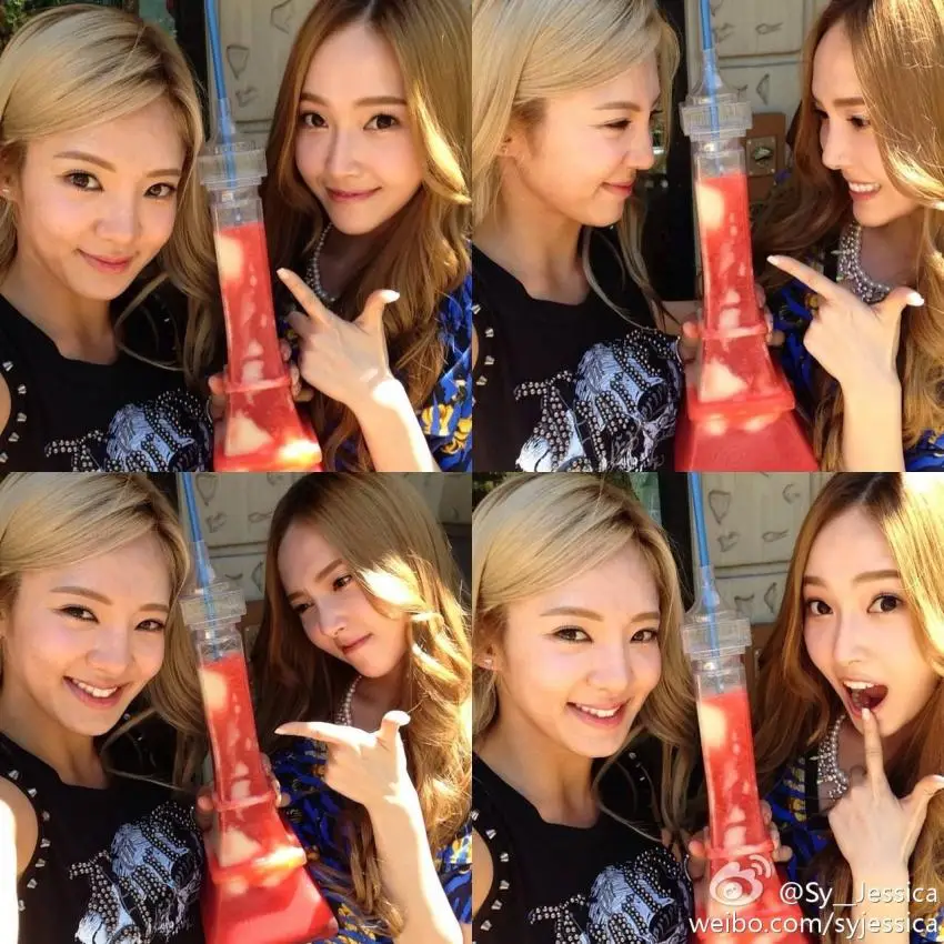 130815 제시카 웨이보 업뎃 with 효연