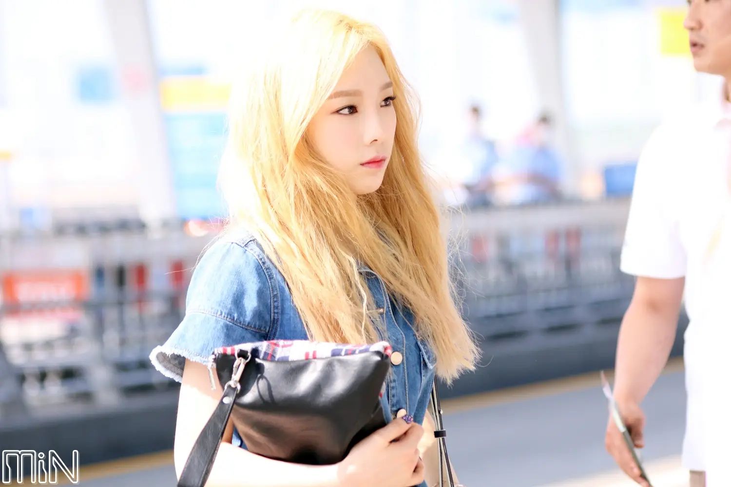 금발탱구 - 150610 인천공항 출국 태연 직찍 by 하늘Min