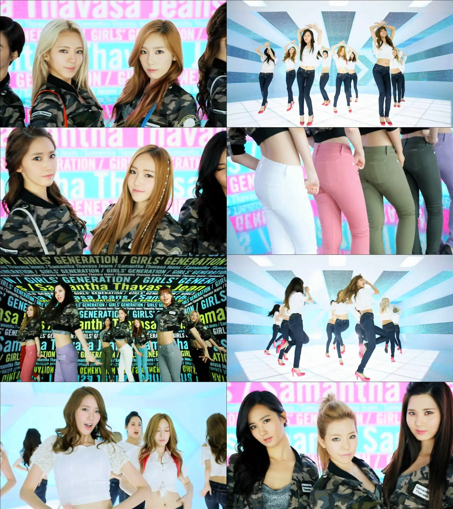 소녀시대(SNSD) - Samantha Thavasa Jeans 광고영상.swf