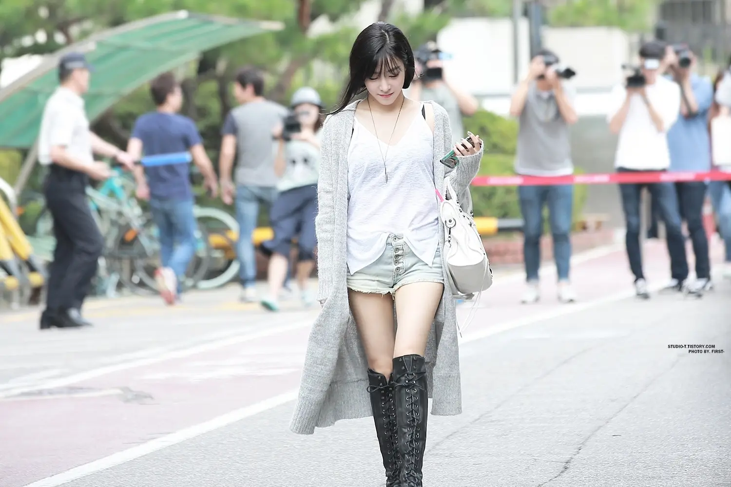 150828 뮤직뱅크 출근 티파니 직찍 by.First-