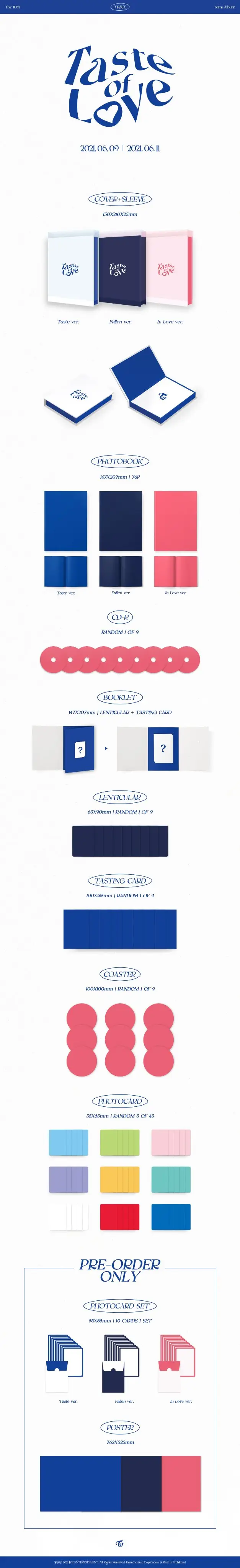 트와이스 The 10th Mini Album <Taste of Love> Album Preview