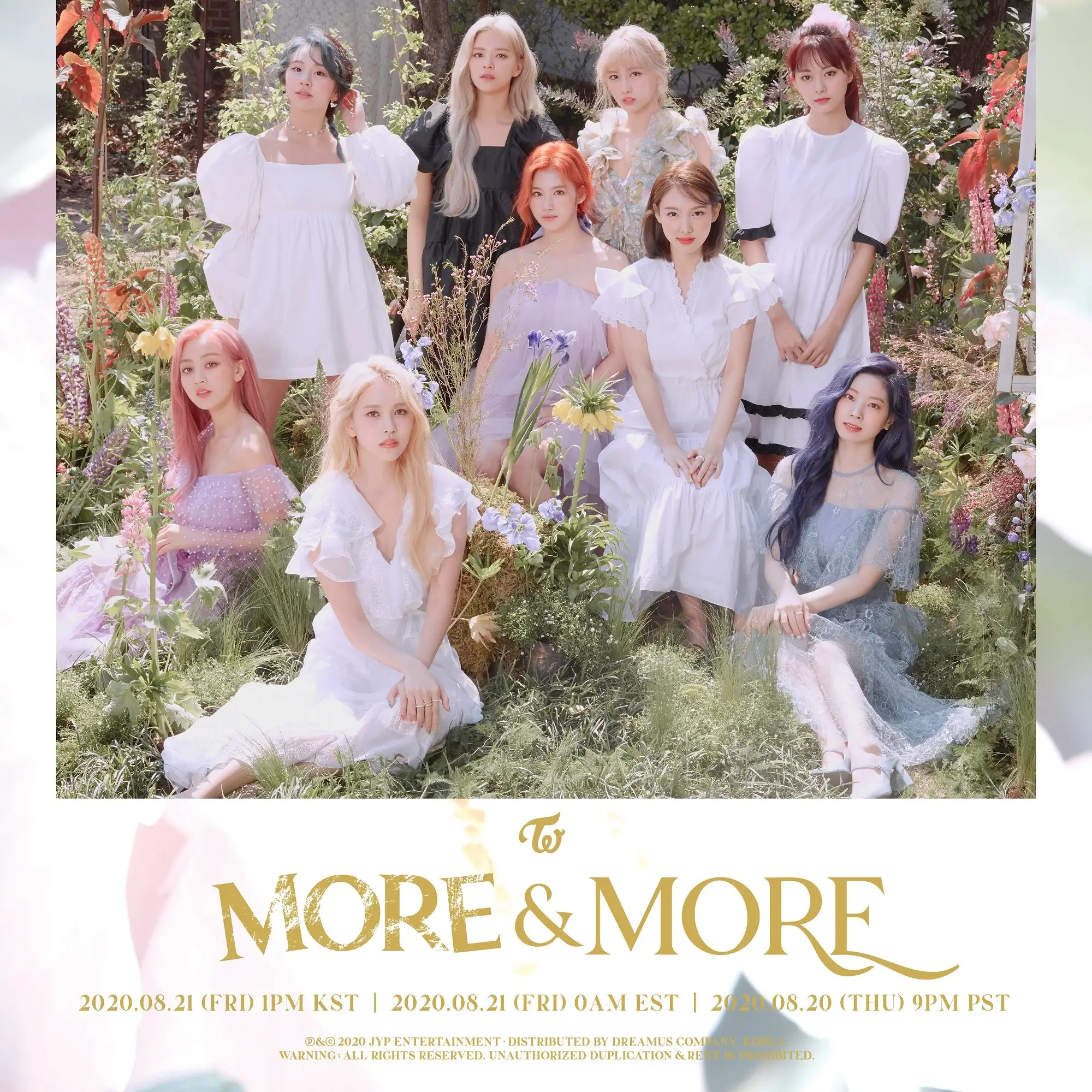 트와이스(TWICE) 8월 21일 디지털 싱글 'MORE & MORE (English Ver.)' 발매