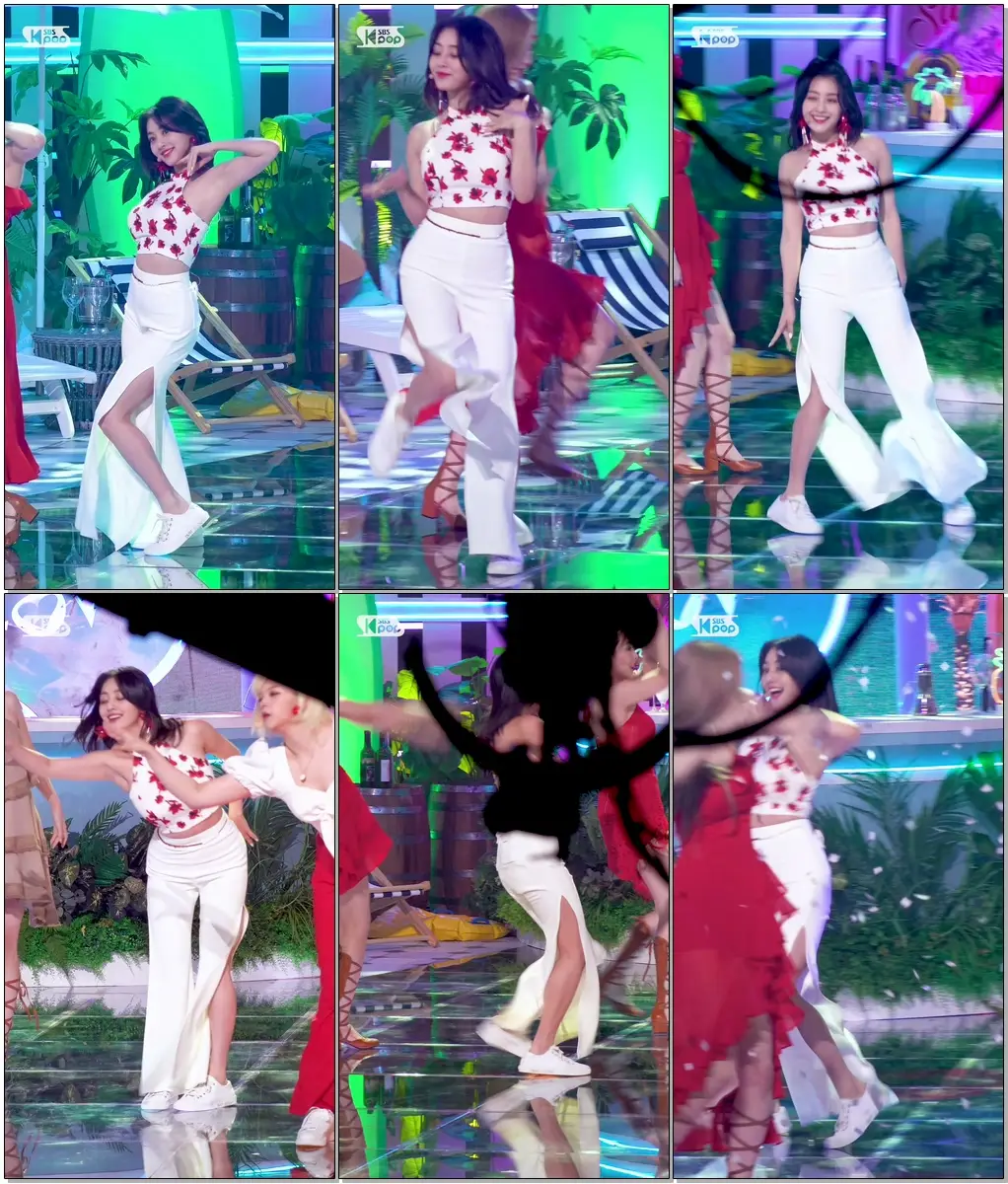 [안방1열 직캠] 트와이스 지효 'Alcohol-Free' (TWICE JIHYO FanCam)│@SBS Inkigayo_2021.06.13