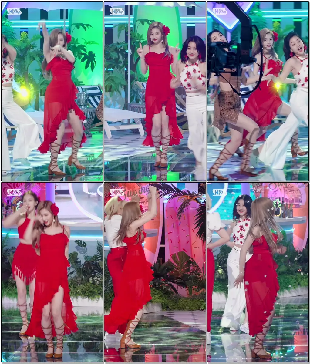 [안방1열 직캠] 트와이스 사나 'Alcohol-Free' (TWICE SANA FanCam)│@SBS Inkigayo_2021.06.13