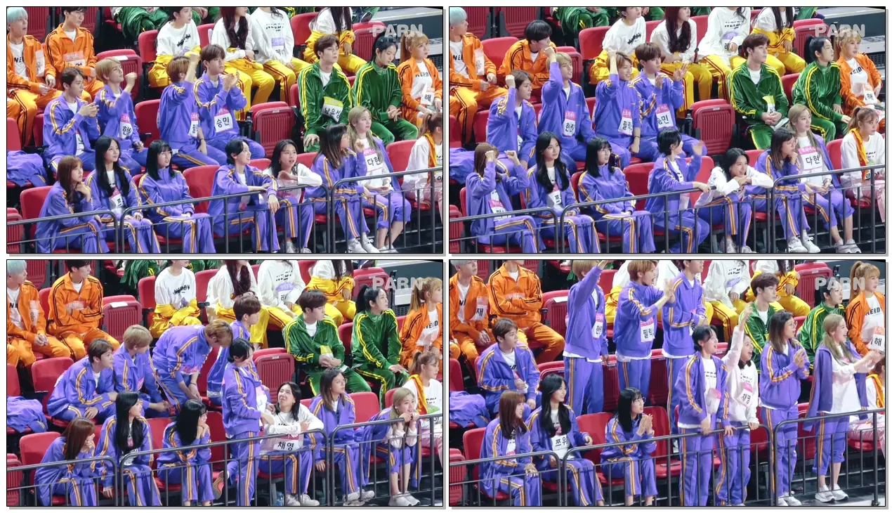 190107 트와이스(TWICE) 아육대(ISAC) - 남자계주 결승 경기 응원하는 TWICE + stray kids