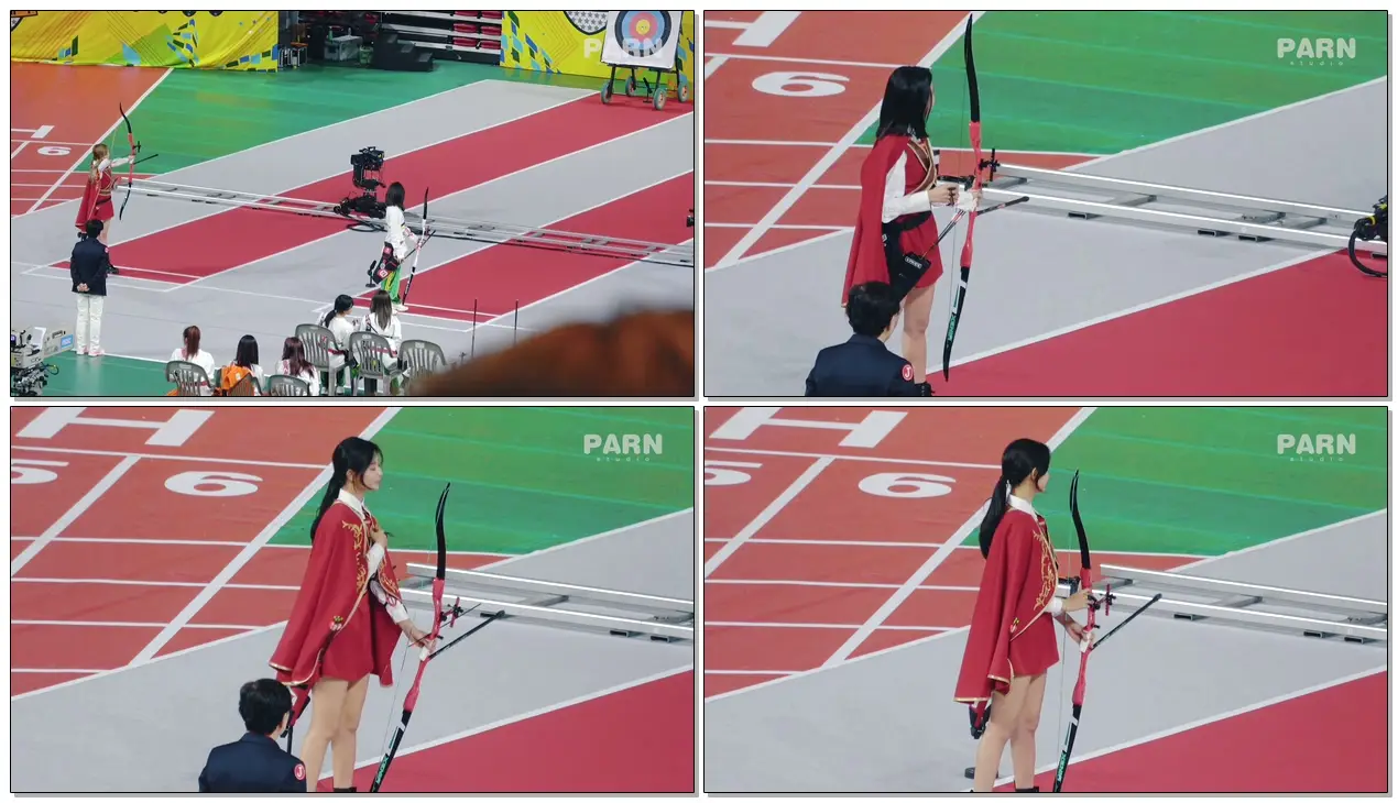 190107 트와이스(TWICE) ISAC FANCAM - 양궁 준결승전