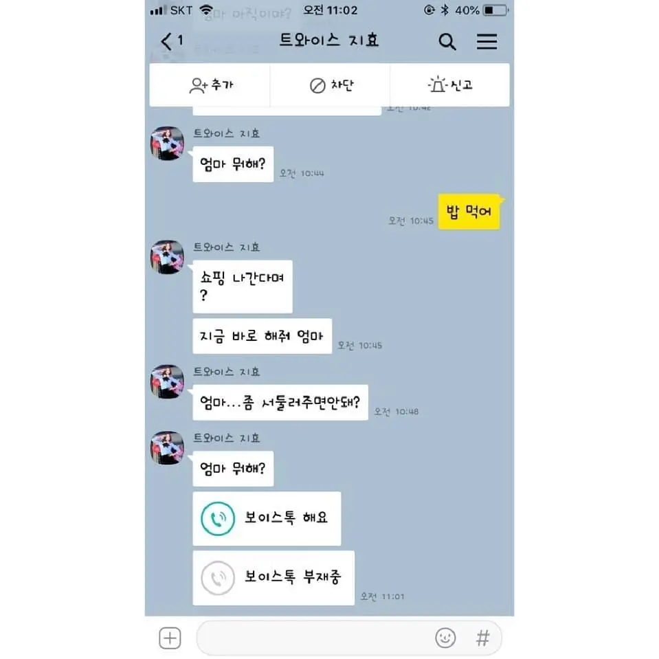 지효 사칭해서 송금해달라고 했던 사칭범