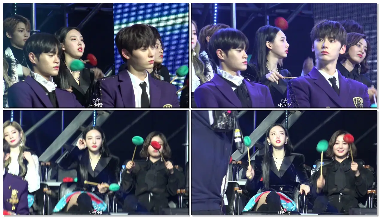 190106 골든디스크 TWICE 나연 대기석 리액션 캠 part 2