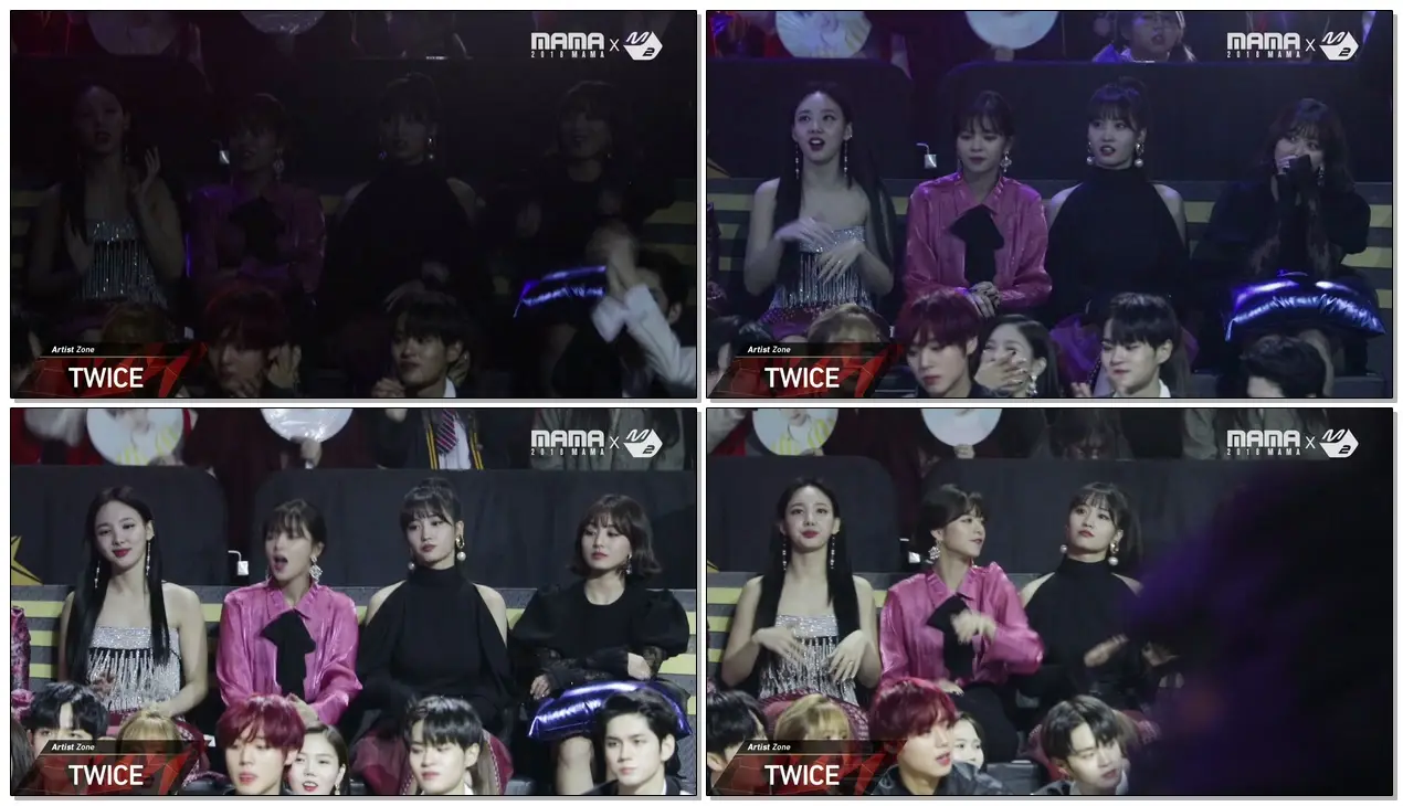 [2018MAMA x M2] 트와이스(TWICE) Reaction to 방탄소년단(BTS)'s Performance in HONG KONG