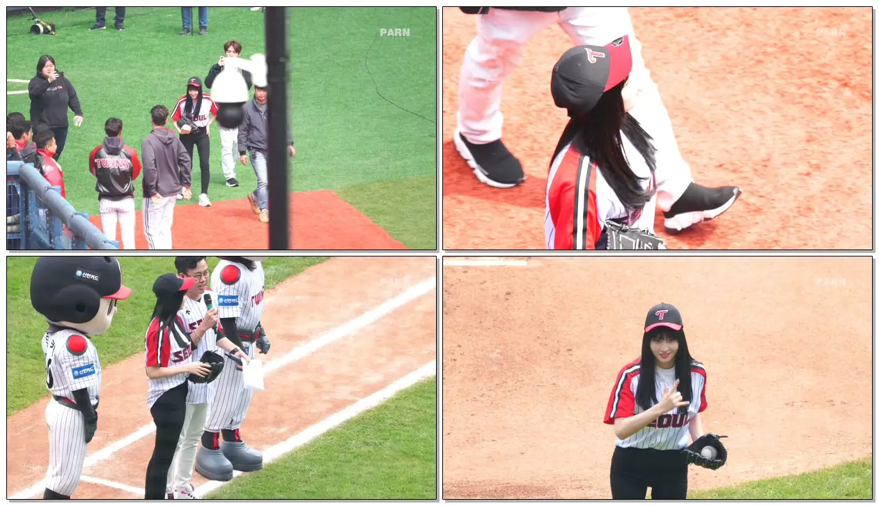 190414 #트와이스(#TWICE) 모모 잠실 야구장 시구