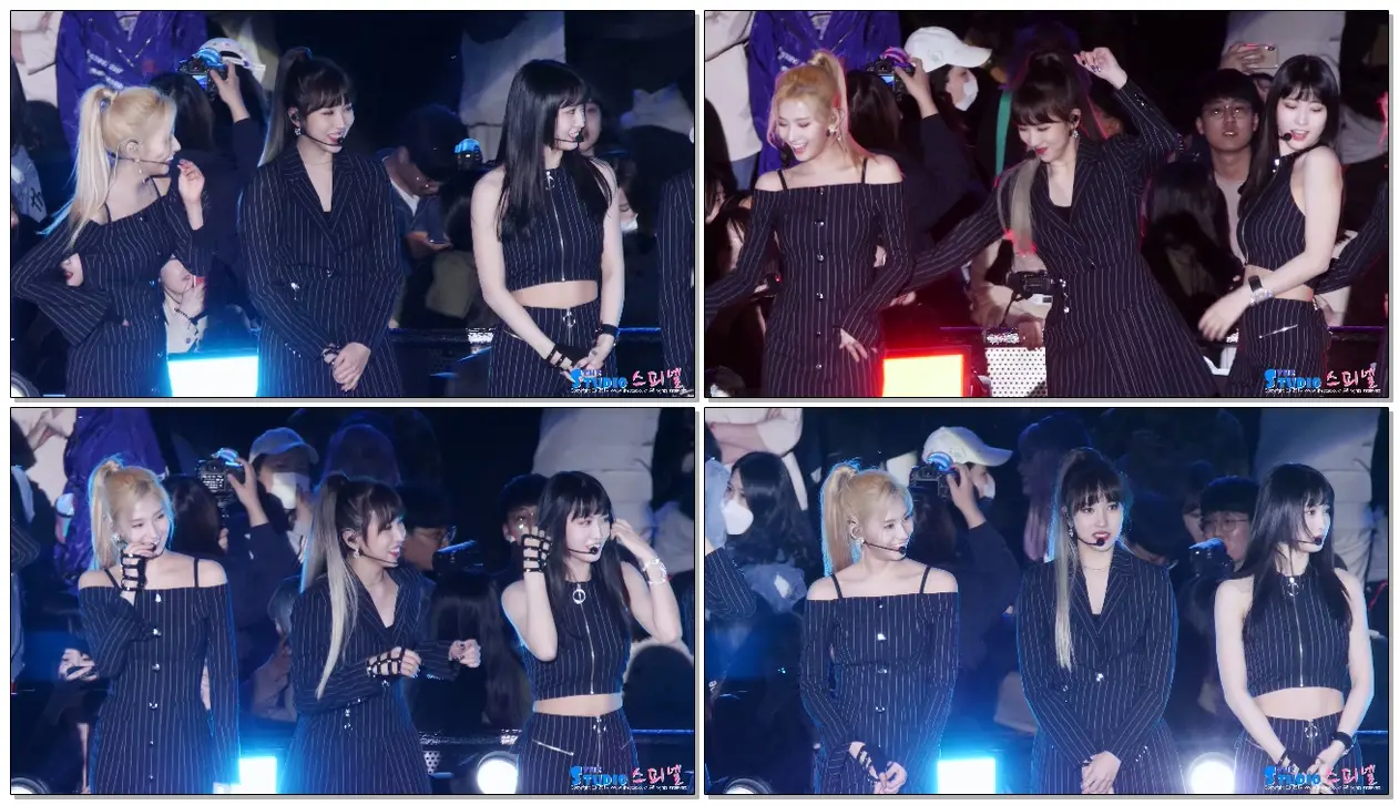 #TWICE #미나 #모모 Hush 추다가 사고난 트와이스 미나 모모 직캠 TWICE MINA MOMO FANCAM