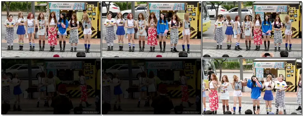 160611 TWICE(트와이스) 첫인사, 끝인사 직캠 @역조공 미니 팬미팅, 상암 프리즘타워 광장
