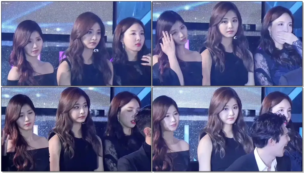 161226 트와이스 (TWICE) Mc Ment 대기 리액션 [사나,쯔위,나연] Sana,Tzuyu, NAYEON직캠 Fancam (2016 가요대전) by Mera