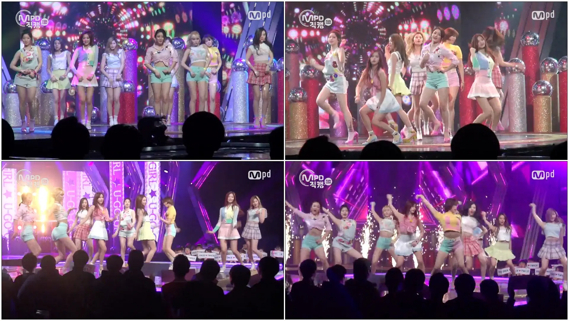[MPD직캠] 트와이스 직캠 토요일 밤에+유고걸 TWICE Fancam @엠카운트다운_160317