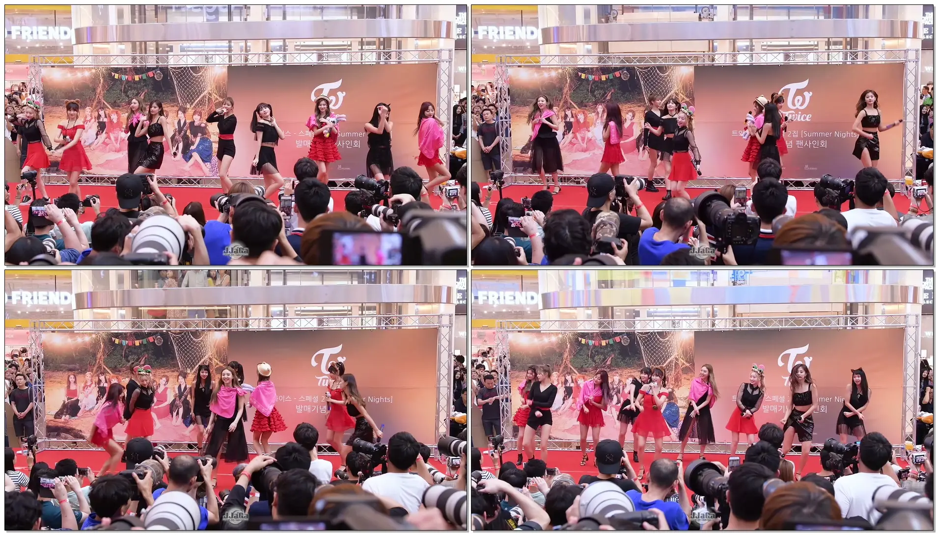 [4K] 180722 트와이스 전체 직캠 (TWICE Focus) -'Dance The Night Away ' (Fancam) By.JJaGa !팬사인회 @하남 스타필드