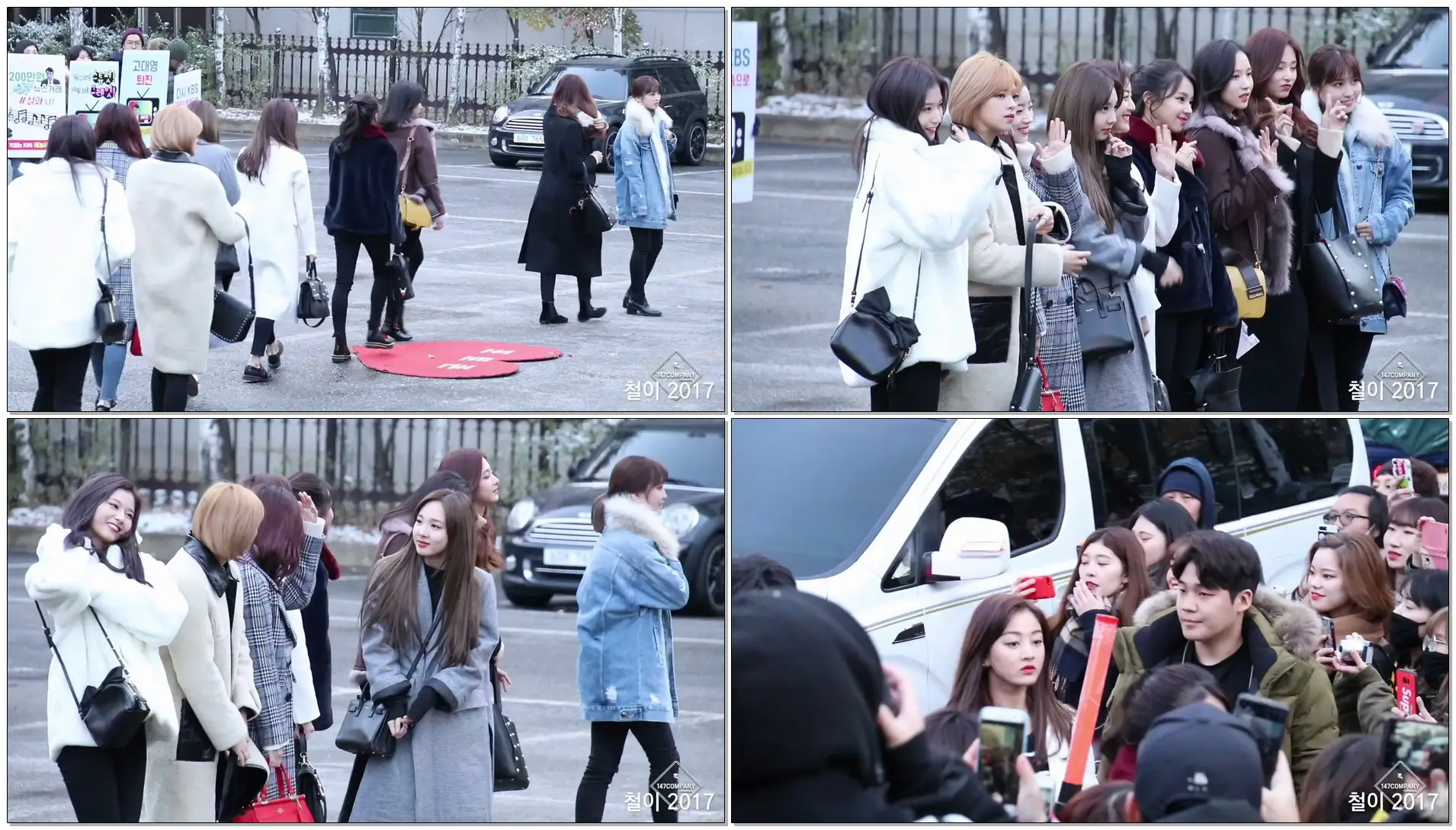 171124 트와이스 (TWICE) 전체 출근길 BY 철이 147Company - kbs 뮤직뱅크 신관공개홀(직캠/fancam)