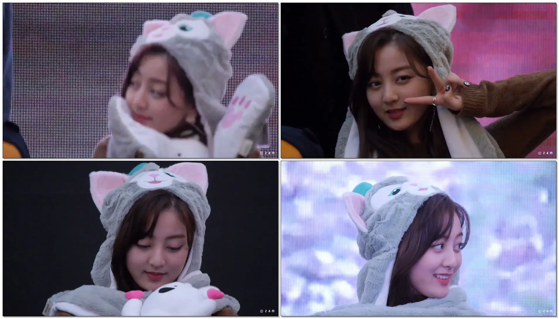 171126 고양이 모자 장갑 낀 트와이스 지효 (트와이스팬사인회 고양스타필드) 직캠 fancam by zam